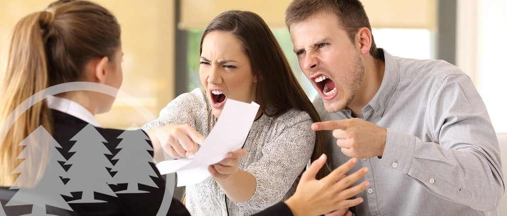 dealing with difficult residents dealing with difficult residents | angry couple complaining to a woman