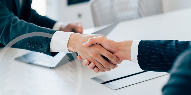 two men in suit handshaking | new hoa board members