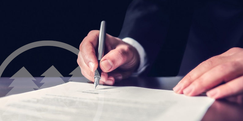 man signing a contract man signing a contract | hoa vendor contract renewal