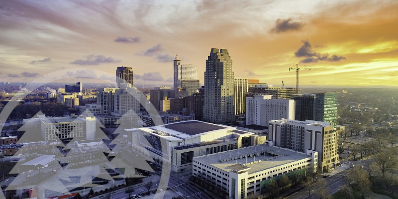 Downtown Raleigh, North Carolina, USA Drone Skyline Aerial | north carolina overtime laws