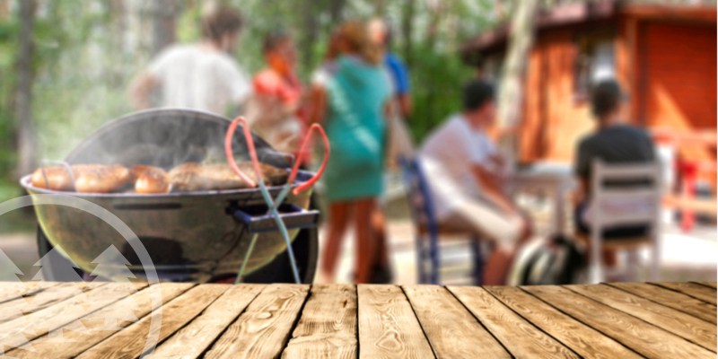 group of people having a barbeque party | hoa event ideas