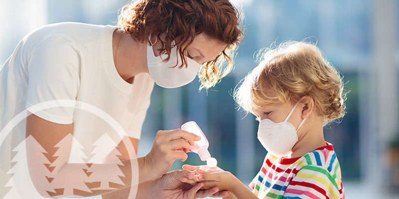 A mother and child protecting themselves from germs and viruses A mother and child protecting themselves from germs and viruses | Coronavirus HOA Community Guidelines