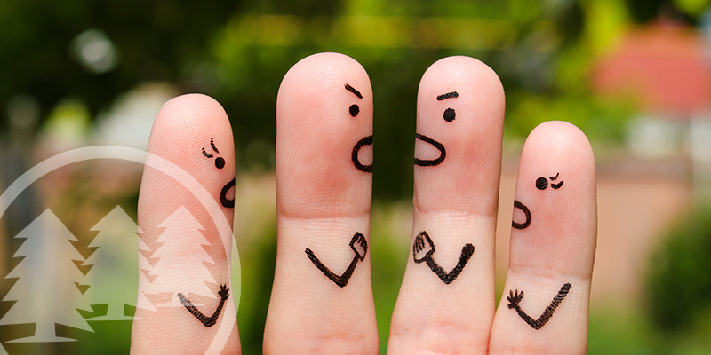 finger art of people during quarrel | hoa complaints