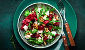 Thanksgiving Roasted Beet Goat Cheese Salad