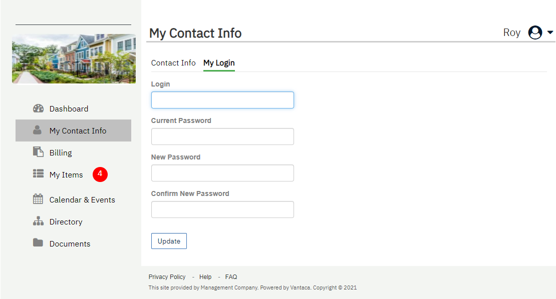 Contact Information easily updated