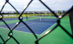 pickleball court in hoa community