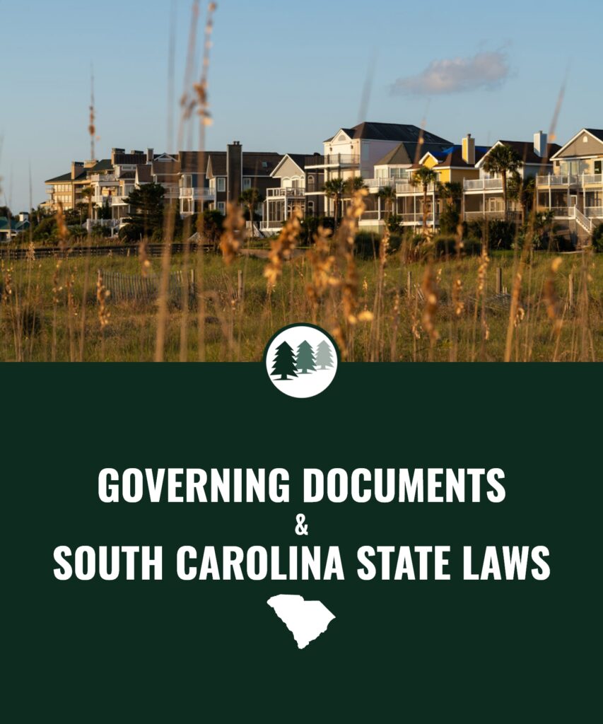 governing documents and south carolina state laws cover