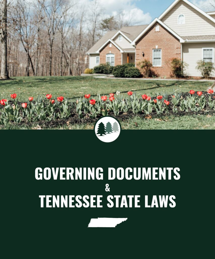 governing documents and tennessee state laws cover