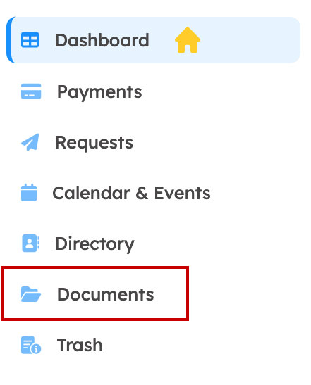 How to find your communities documents in the portal.